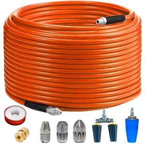 <span class=keywords><strong>Manguera</strong></span> de Desatascado de Alcantarillado AMJ de 3/8 Pulgadas <span class=keywords><strong>para</strong></span> Lavadora a Presión, 5800 psi, 300 pies, <span class=keywords><strong>para</strong></span> Uso de Plomeros - Product Image 2