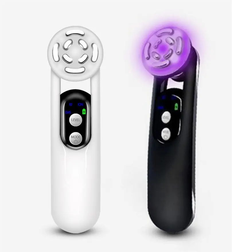 Mini Thuisgebruik Rf Led Lichttherapie Gezichtsapparaat Vibratie Microcurrent Face Lift Massager Machine Huidverstrakking
