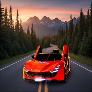 Elektrische kinderwagen met afstandsbediening, vier wielen, plastic, op batterijen, vroege educatie, schommel speelgoedauto, zitje - Product Image 5