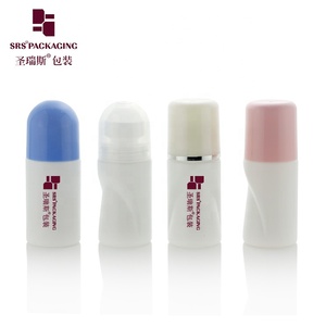 Factory Direct Wholesale Biodegradable Deodorant Container 1.69oz Plastic Bottle 50ML Antiperspirant Roll On Empty Bottles