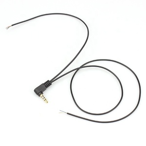 Cable de Audio Personalizado de <span class=keywords><strong>90</strong></span> Grados con Conector <span class=keywords><strong>Jack</strong></span> de <span class=keywords><strong>3.5</strong></span> <span class=keywords><strong>mm</strong></span> a Cable Abierto de 4 Polos para Micrófono y Auriculares - Product Image 6