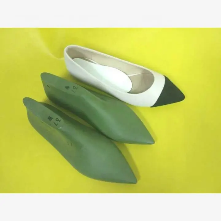 Ladies fashion shoes flat heel pointed toe plastic shoe lasts