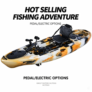 GHealth 2026 Nouveau Kayak <span class=keywords><strong>de</strong></span> <span class=keywords><strong>Pêche</strong></span> en PEHD 2,75 m pour 1 Personne Léger Durable Portable Multifonction Pliable Conception Modulaire Détachable - Product Image 1