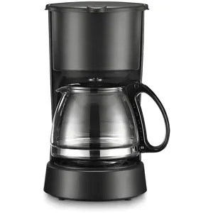 गुआंग्डोंग oem घर 5 कप 750w काले 0.6 0.75l फिल्टर मिनी काढ़ा करने के लिए ई स्विच ऑटो विरोधी ड्रिप कॉफी निर्माता मशीन के साथ ग्लास जार