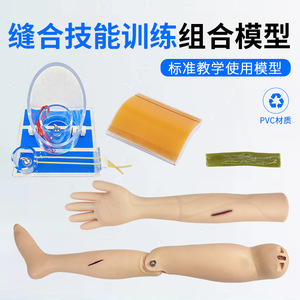 Modèle d'entraînement à la suture chirurgicale ; modèle pédagogique pour la pratique de l'incision et de la suture des membres supérieurs ; modèle de jambe pour la pratique des sutures des membres inférieurs. - Product Image 2
