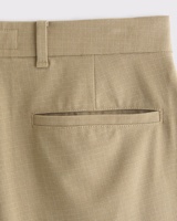 Celana panjang kasual pria, celana panjang kasual longgar klasik bahan Linen dengan kancing penutup