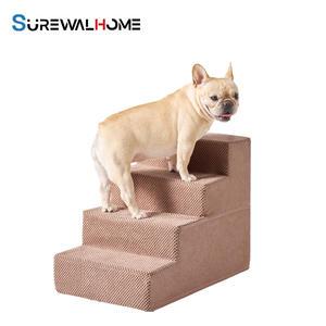 מדרגות לחיות מחמד עבור כלבים קטנים וחתולים ללא החלקה מאוזנת לחיות מחמד מקורה רמפה מדרגות כלב למיטה מדרגות כלב נייד - Product Image 1
