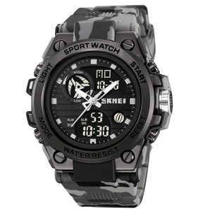 Montre de sport numérique analogique Skmei 2031 tendance pour hommes, étanche 50m, en chrome, vente en gros - Product Image 1