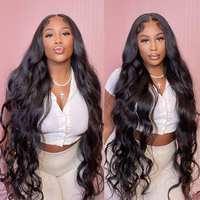 Vendor Rambut Manusia Remy Mentah Tanpa Proses, Kualitas 8A 12A, Harga Grosir, Ongkir Gratis, Model Body Wave, Bundel Rambut India Mentah dengan Set Closure