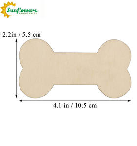 Découpes en bois en <span class=keywords><strong>forme</strong></span> d'os inachevé bricolage pour enfants pour tenture murale jouet en os <span class=keywords><strong>de</strong></span> chien peint et fournitures d'art en gros - Product Image 2