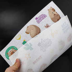 Printable Matte Translucent A3 420x297 Adhesive Washi Paper Sticker With <strong>Clear</strong> Plastic Transparent Backing for <strong>Inkjet</strong> Printer - Product Image 3