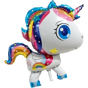 Toptan folyo kanatları <span class=keywords><strong>Unicorn</strong></span> at balon karikatür çocuk uçan - Product Image 5