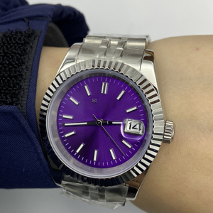 Men's <b>Automatic</b> Stainless Steel Mechanical Watch Business Calendar <b>Wristwatch</b> with NH35 Movement Fashion Style - Product Image 5