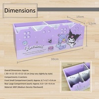 Porte-stylos multifonctionnel pour la maison, l'école et le bureau, étuis à crayons de grande capacité, organisateur de bureau en bois 30x15x12 cm Hau Shin