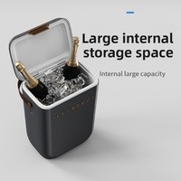 Coffret Cadeau Luxe Léger pour Vin Rouge Haut de Gamme 10L, Bière, avec Pack Glace Réfrigérant et Matériau PP Peint par Pulvérisation, Emballage Cadeau et Isotherme