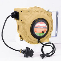 Câble d'extension électrique en caoutchouc SJTW 230V, enrouleur de câble rétractable 15M