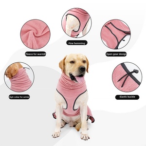 Venta caliente de lujo engrosado de doble capa de cuello alto ajustable mascota perro traje chaleco - Product Image 5