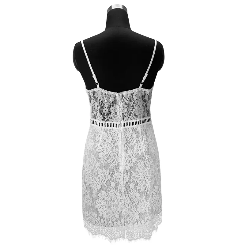 Hot Selling Wholesale Anti-Wrinkle Dry Cleaning 2022 Sexy Summer Lace Dress For Women