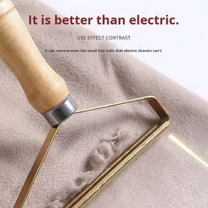 Removedor de Pelusas Manual de Madera para TikTok - Suave para Ropa de Lana, No Daña las Telas, Herramienta de Limpieza en Seco de Doble Cara - Product Image 2