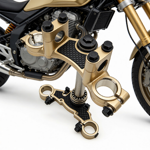 Pièces de direction de moto en acier inoxydable usinées CNC sur mesure, haute résistance, collier supérieur et inférieur pour suspension avant - Product Image 5