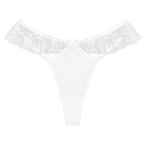Wholesale Ladies Lace Panties Sexy <strong>G</strong> <strong>String</strong> <strong>Pants</strong> Pure White Breathable Perspective Hollow Out Comfortable Traceless Underwear - Product Image 4