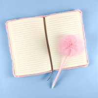 Ensemble de carnets en peluche A5 avec stylo, papeterie, cadeau transfrontalier et prix, carnet de notes moelleux