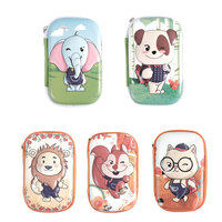 Produits pour bébés nouveau-nés Ensemble d'aspirateur nasal en silicone huit pièces Coupe-ongles pour bébé Série scolaire animale (Type D) Fournitures maternelles pour bébés