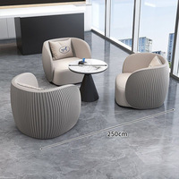 Bureau de vente moderne haut de gamme Ensemble de négociation Table de réception accessible Combinaison de chaises pour salon de beauté Loisirs Métal