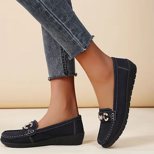 Mocasines Casuales de Mujer para Verano/Otoño, con Tacón Plano, Cierre de Cordones y Deslizamiento Fácil, Plantilla de PU y Suela de Goma, Ideales para el Día de la Madre - Product Image 2