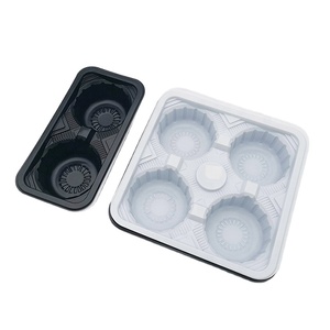 LOKYO disposable plastic cup holder milk tea coffee packaging cup holder fixed anti-overflow cup holder