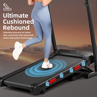 Tapis de marche électrique pliable avec inclinaison automatique à 15 %, écran LED, tapis de course portable sous le bureau pour la maison et le bureau, utilisation silencieuse