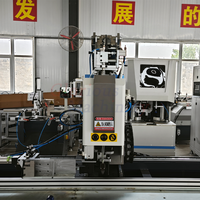 Machine de vissage automatique à double tête et double plateforme pour la fabrication de fenêtres et de portes en PVC et UPVC