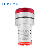Voltímetro Circular de Doble Corriente D101-22VAM, Indicador de Señal Digital de 22 mm, AC60-300V para la Industria Eléctrica