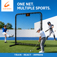 Filet de rebond portable multi-sports pour l'entraînement, idéal pour les écoles, les clubs, les entraîneurs, les académies et les entraînements en extérieur