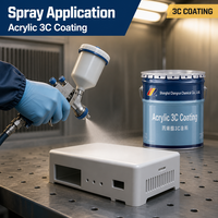 Revêtement acrylique durable à base d'eau ACSA-HT-W, finition thermique brillante à séchage rapide pour boîtiers électroniques
