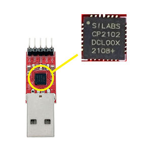 Módulo Convertidor Serial USB a UART TTL de 5 Pines OKY3411-1 Rojo CP2102 para Descarga STC - Product Image 4