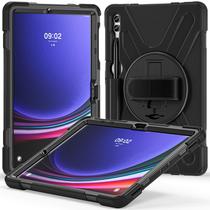 Étui pour tablette de style professionnel pour Samsung S9FE + X610 <span class=keywords><strong>S9</strong></span> <span class=keywords><strong>Plus</strong></span> X810 S8 <span class=keywords><strong>Plus</strong></span> X800 S7 <span class=keywords><strong>Plus</strong></span> T970 S7 FE T730 avec porte-crayon - Product Image 1