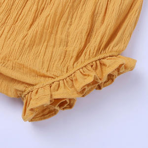 <span class=keywords><strong>Pantaloncini</strong></span> personalizzati per bambine e bambine <span class=keywords><strong>pantaloncini</strong></span> estivi con volant elasticizzati pantaloni da neonato in cotone Bloomers di mussola per neonati - Product Image 4