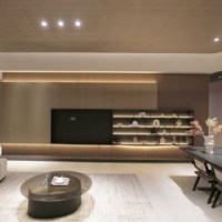Lemari Ruang Tamu Kayu Modular Kustom - Rak TV Desain Modern dengan Penyimpanan dan Fitur Ramah Lingkungan - Desain Kustom untuk Seluruh Rumah