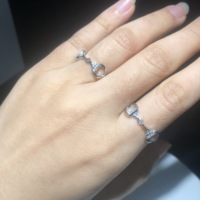 Bagues pour femmes en laiton plaqué argent avec zircone cubique, thème équestre, bijoux de mode, vente en gros