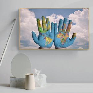 Affiches personnalisables de la <span class=keywords><strong>carte</strong></span> <span class=keywords><strong>du</strong></span> <span class=keywords><strong>monde</strong></span> sur toile, affiches de <span class=keywords><strong>carte</strong></span> <span class=keywords><strong>pour</strong></span> <span class=keywords><strong>bureau</strong></span>, <span class=keywords><strong>bureau</strong></span> d'étude, canapé, décoration murale, chambre à coucher, sans cadre - Product Image 1