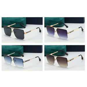 Gafas de <span class=keywords><strong>Sol</strong></span> de Alta Calidad, Marca de Moda de Lujo, Montura Metálica, Logotipo Personalizado, Corte para Mujer y Hombre, Protección UV 2025 - Product Image 5