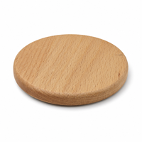Sous-verres ronds en bois de hêtre de 10 cm, vierges pour gravure laser personnalisée, vente en gros, sous-verres personnalisés pour événements et cadeaux de pendaison de crémaillère