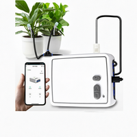 Sistem Irigasi Tetes Otomatis WiFi Tuya Smart Dual Pump, Kit Kontrol Jarak Jauh via Aplikasi, Perangkat Pengatur Waktu Penyiraman Otomatis untuk Tanaman Kebun