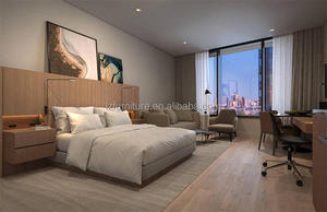 Muebles de Dormitorio Modernos de Alta Gama con Cama Doble para Apartamento y Hotel, Personalizables de Fábrica, en Venta - Product Image 3