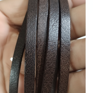 Bandes de cuir plates bleues de qualité supérieure à la demande la plus élevée de 6mm pour la fabrication de bracelets - Product Image 1