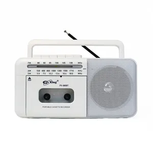 휴대용 카세트 테이프 및 FM 라디오 레트로 디자인 스피커 기술 카세트 플레이어 스테레오 붐 박스