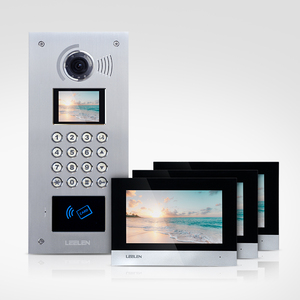 Estación Exterior modelo 10: proveedores de intercomunicadores de construcción de China con llaves mecánicas de carcasa de metal <span class=keywords><strong>timbre</strong></span> de monitor de 4,3 pulgadas - Product Image 3
