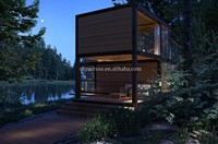 Maison préfabriquée River House Maison préfabriquée avec cuisine et salle de bain Tiny Home Cabine préfabriquée à 2 étages pour hôtel de villégiature