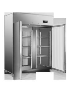 ثلاجة تجارية أوروبية ذات درجة حرارة واحدة، فريزر عمودي من الفولاذ المقاوم للصدأ، خالية من الصقيع مع تحكم رقمي للمطبخ - Product Image 4